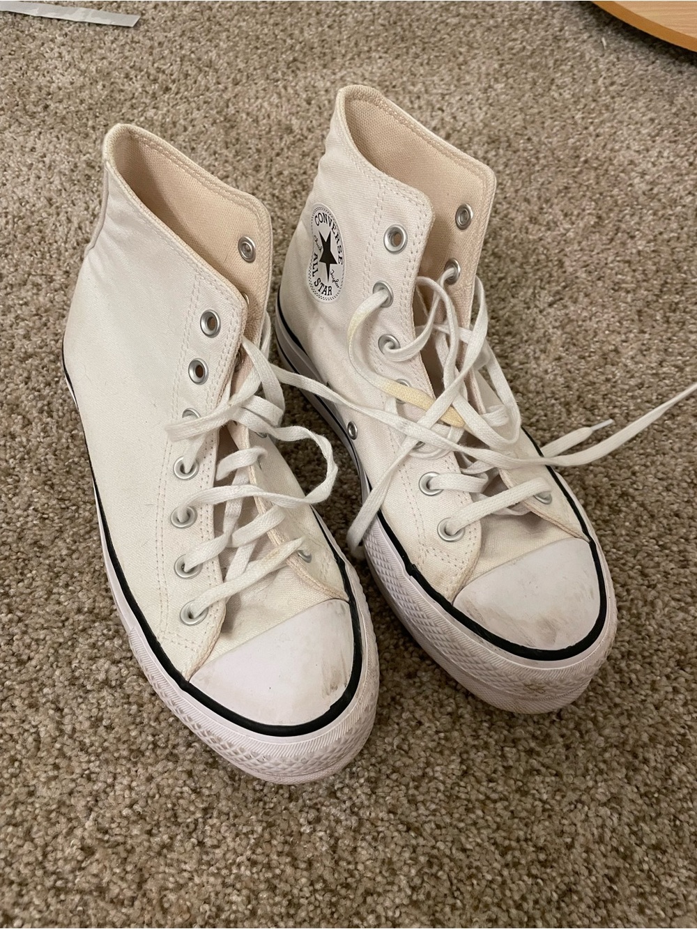 Converse White High-Top Sneakers